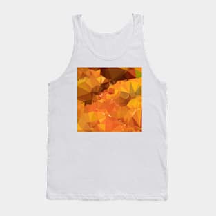 Harvest Gold Abstract Low Polygon Background Tank Top